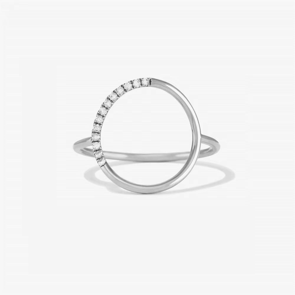 Pavé Diamond X Ring