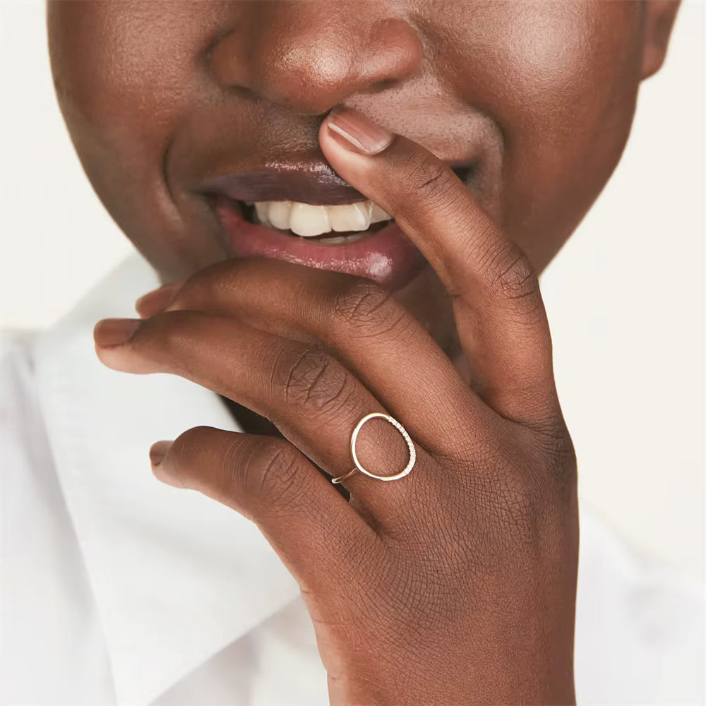 Pavé Diamond Rounded Ring