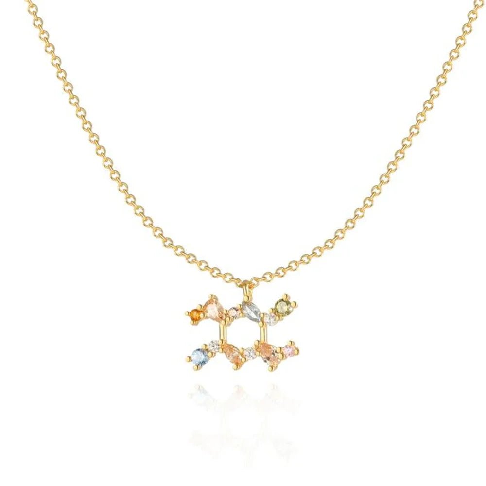 Celestial Rainbow Zodiac Necklace - MAURÉ