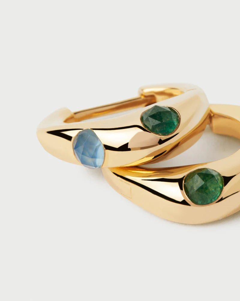 Coral Hoops Earrings - MAURÉ