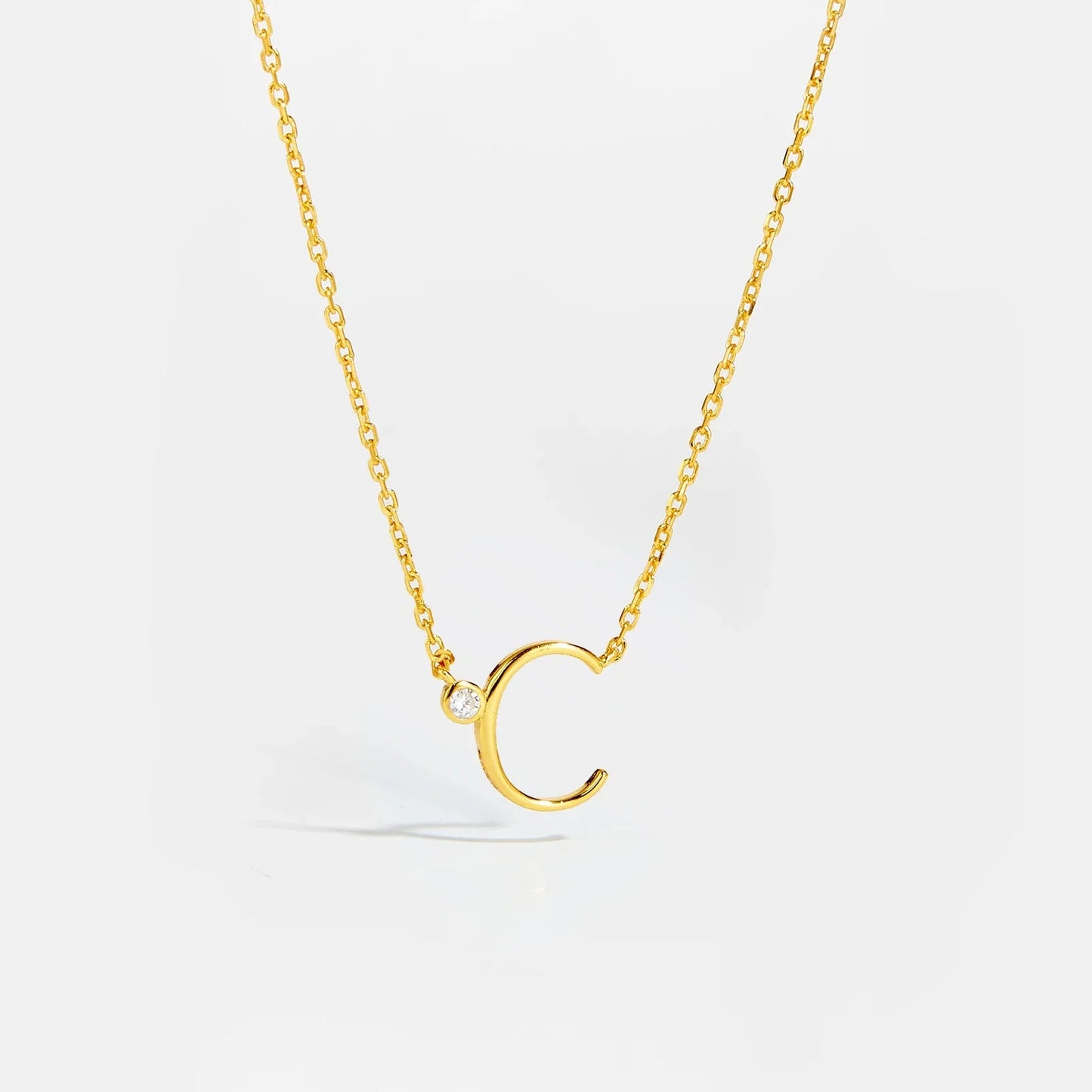 Golden Initial Charm Necklace - MAURÉ