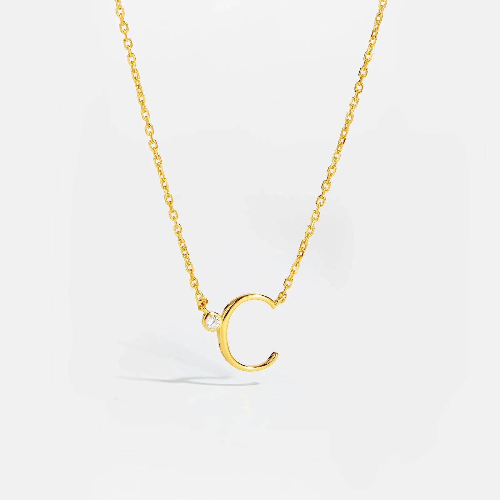 Golden Initial Charm Necklace - MAURÉ