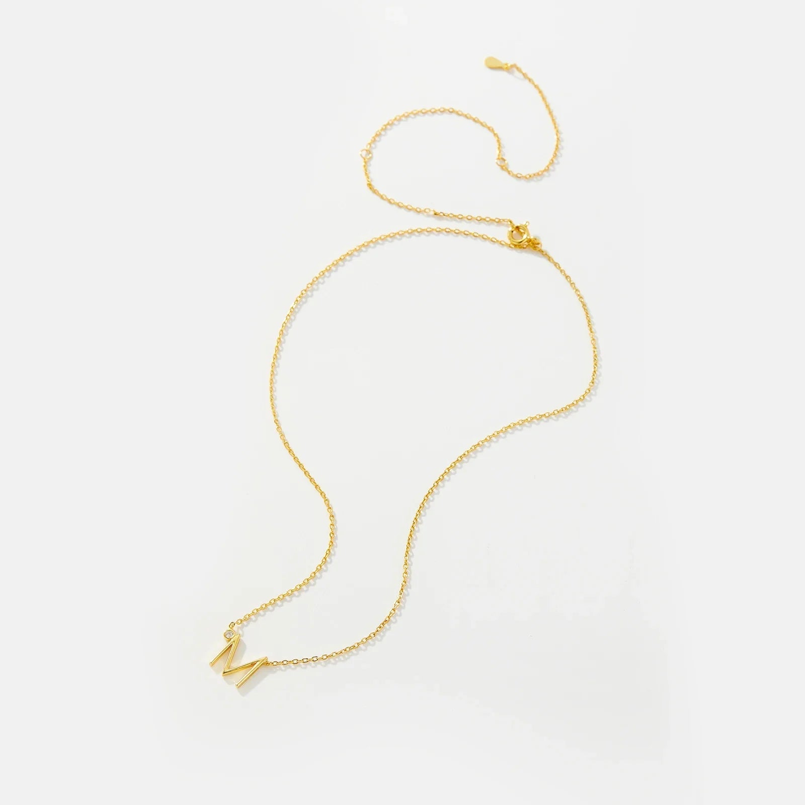 Golden Initial Charm Necklace - MAURÉ