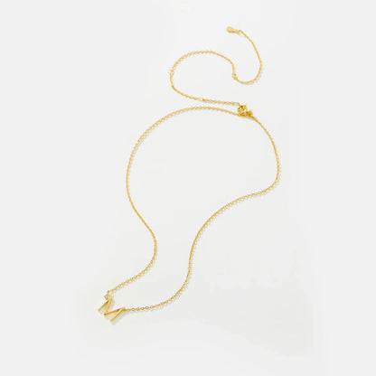 Golden Initial Charm Necklace - MAURÉ