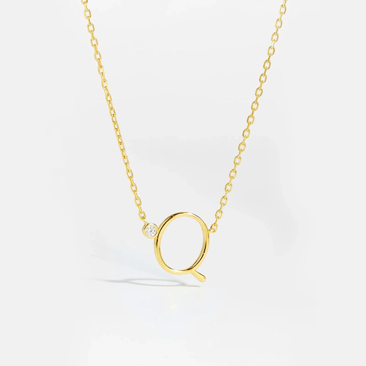 Golden Initial Charm Necklace - MAURÉ