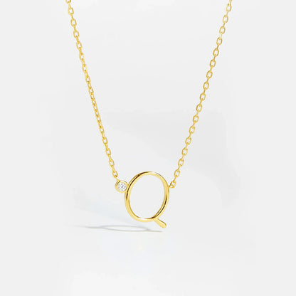Golden Initial Charm Necklace - MAURÉ