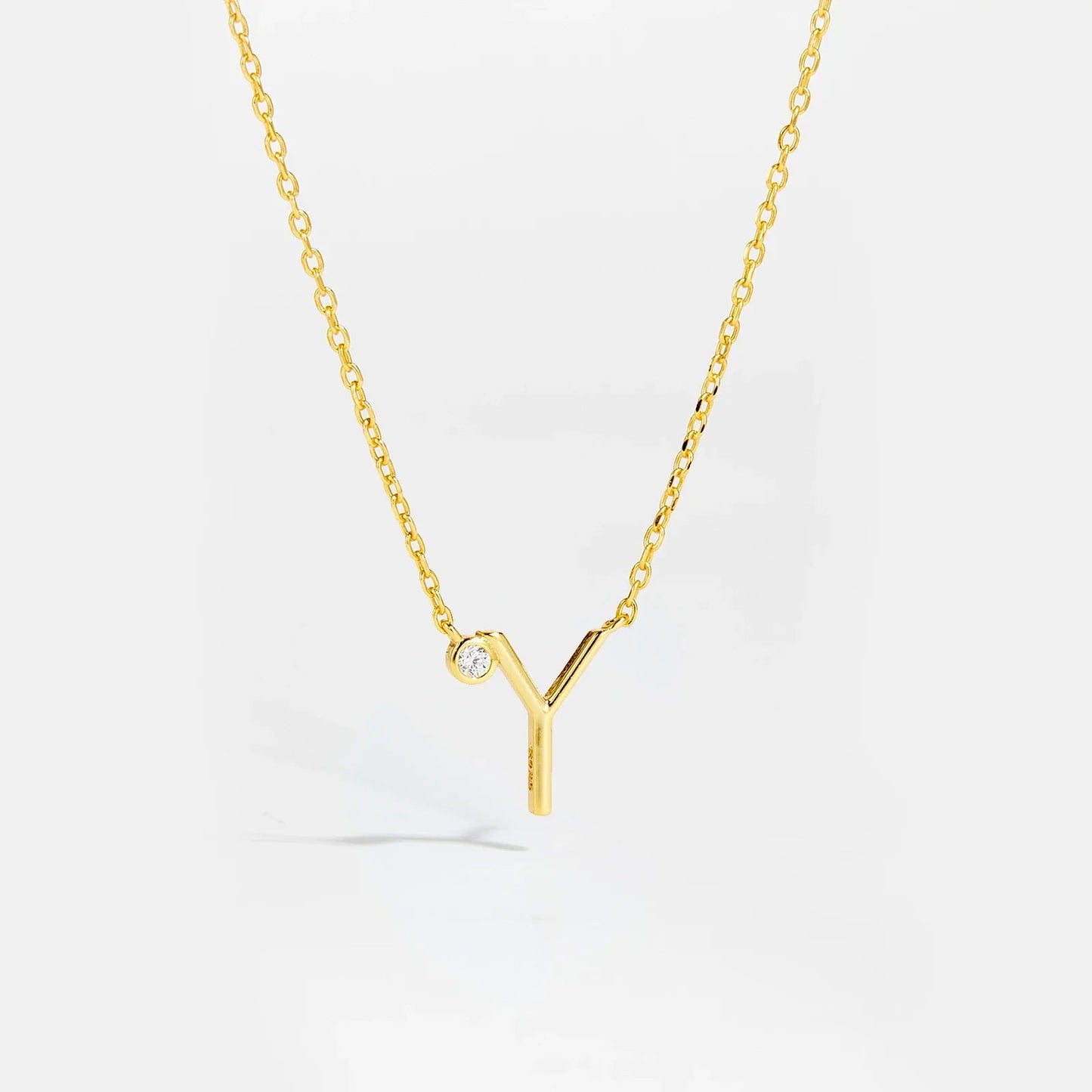 Golden Initial Charm Necklace - MAURÉ