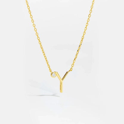 Golden Initial Charm Necklace - MAURÉ
