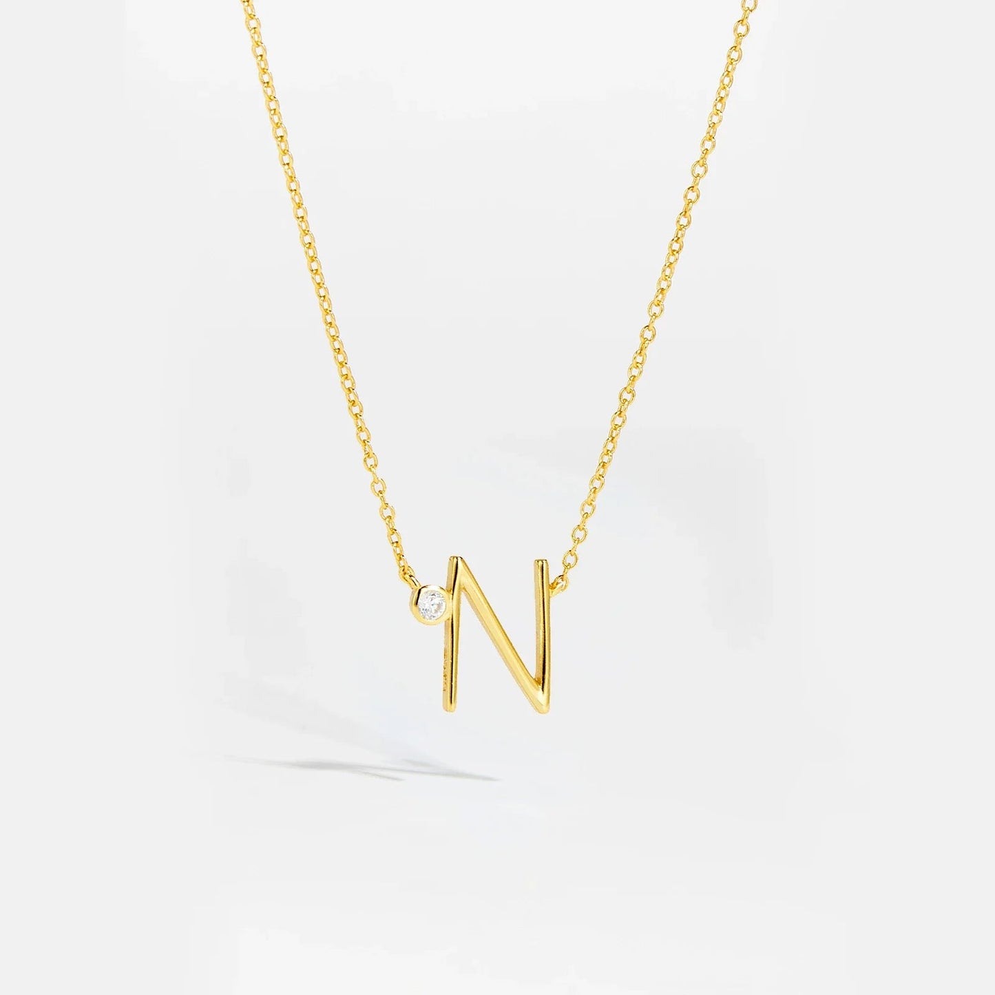 Golden Initial Charm Necklace - MAURÉ