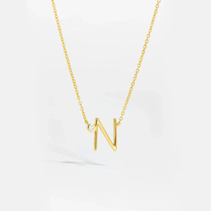 Golden Initial Charm Necklace - MAURÉ