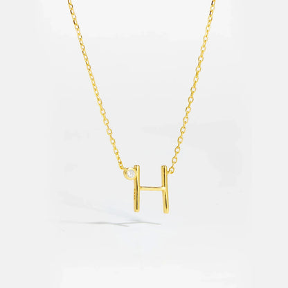 Golden Initial Charm Necklace - MAURÉ
