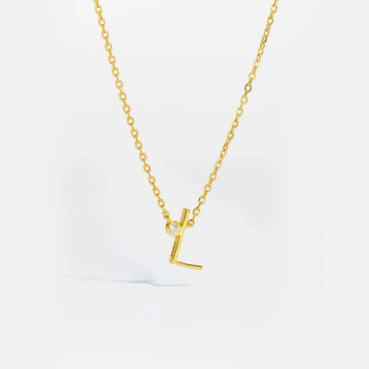 Golden Initial Charm Necklace - MAURÉ