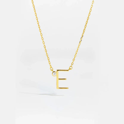 Golden Initial Charm Necklace - MAURÉ