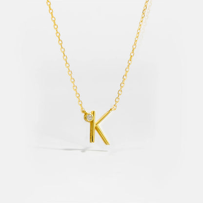Golden Initial Charm Necklace - MAURÉ