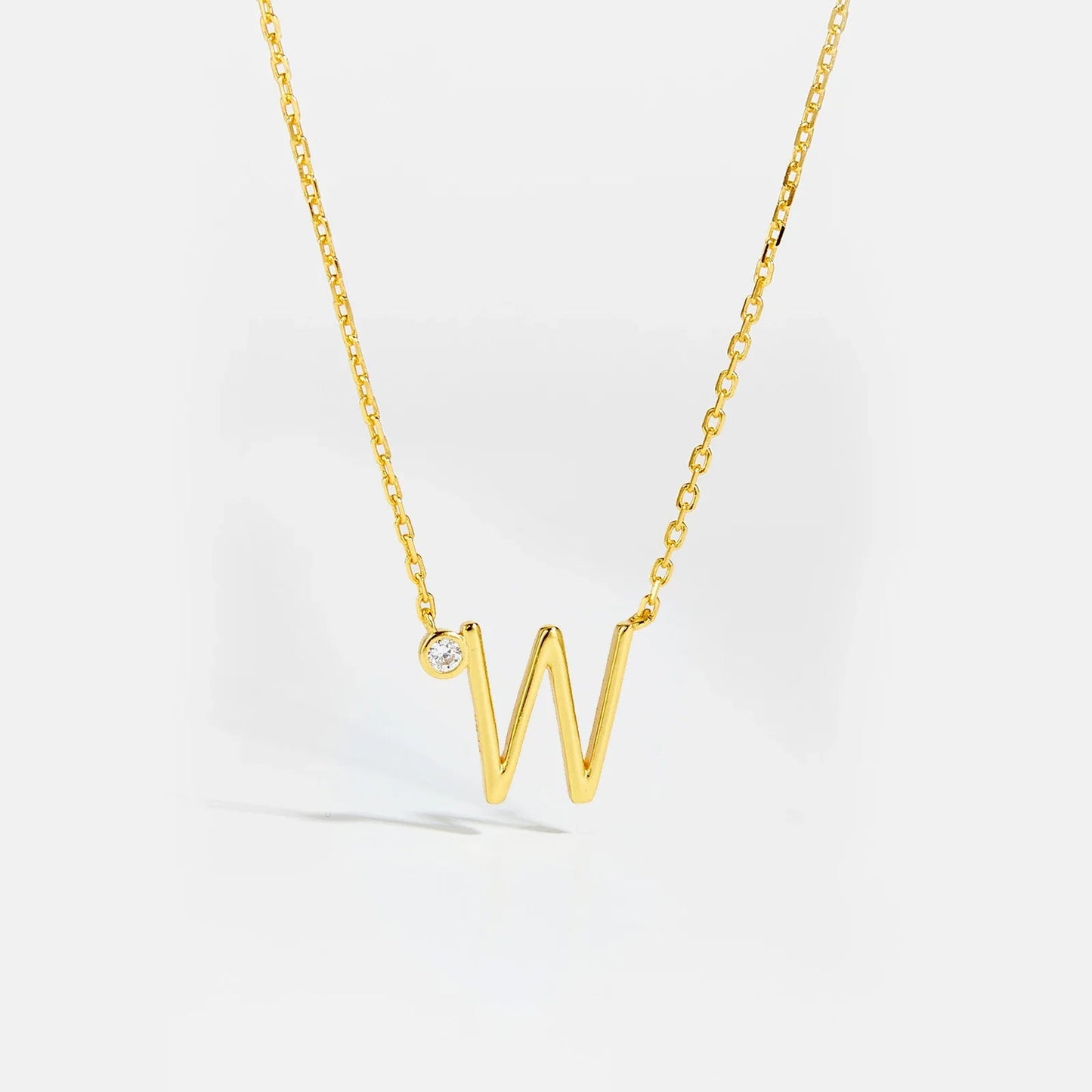 Golden Initial Charm Necklace - MAURÉ