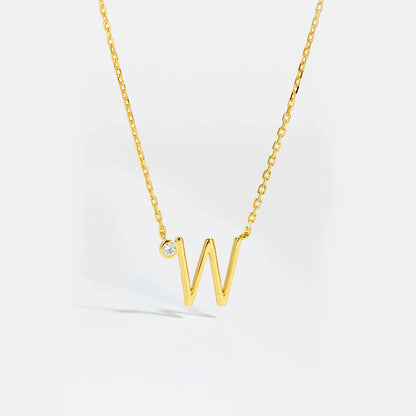 Golden Initial Charm Necklace - MAURÉ