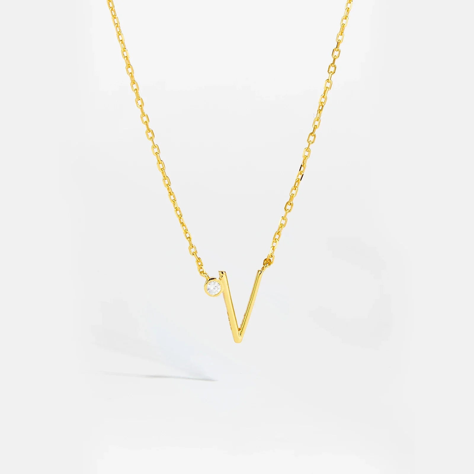 Golden Initial Charm Necklace - MAURÉ