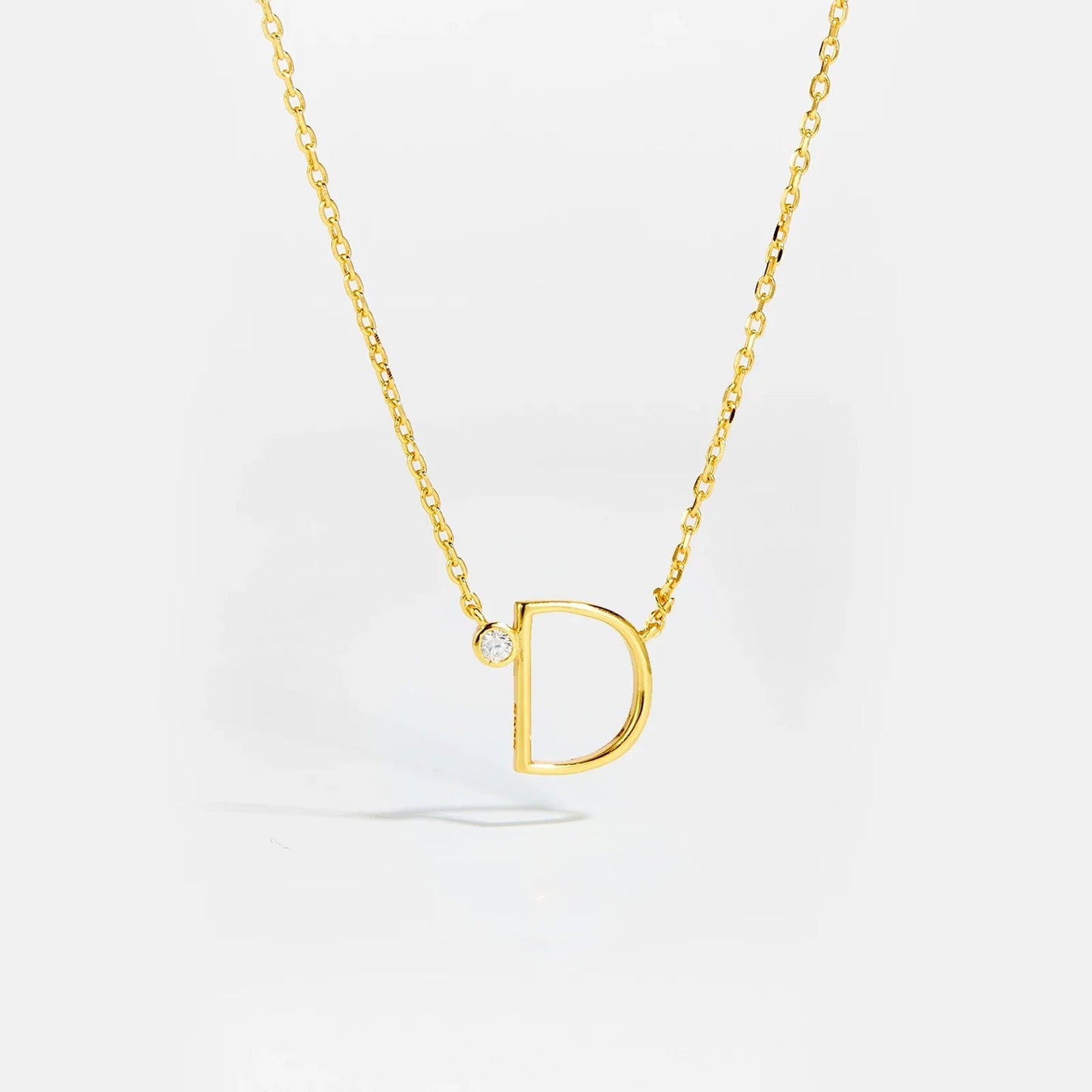 Golden Initial Charm Necklace - MAURÉ