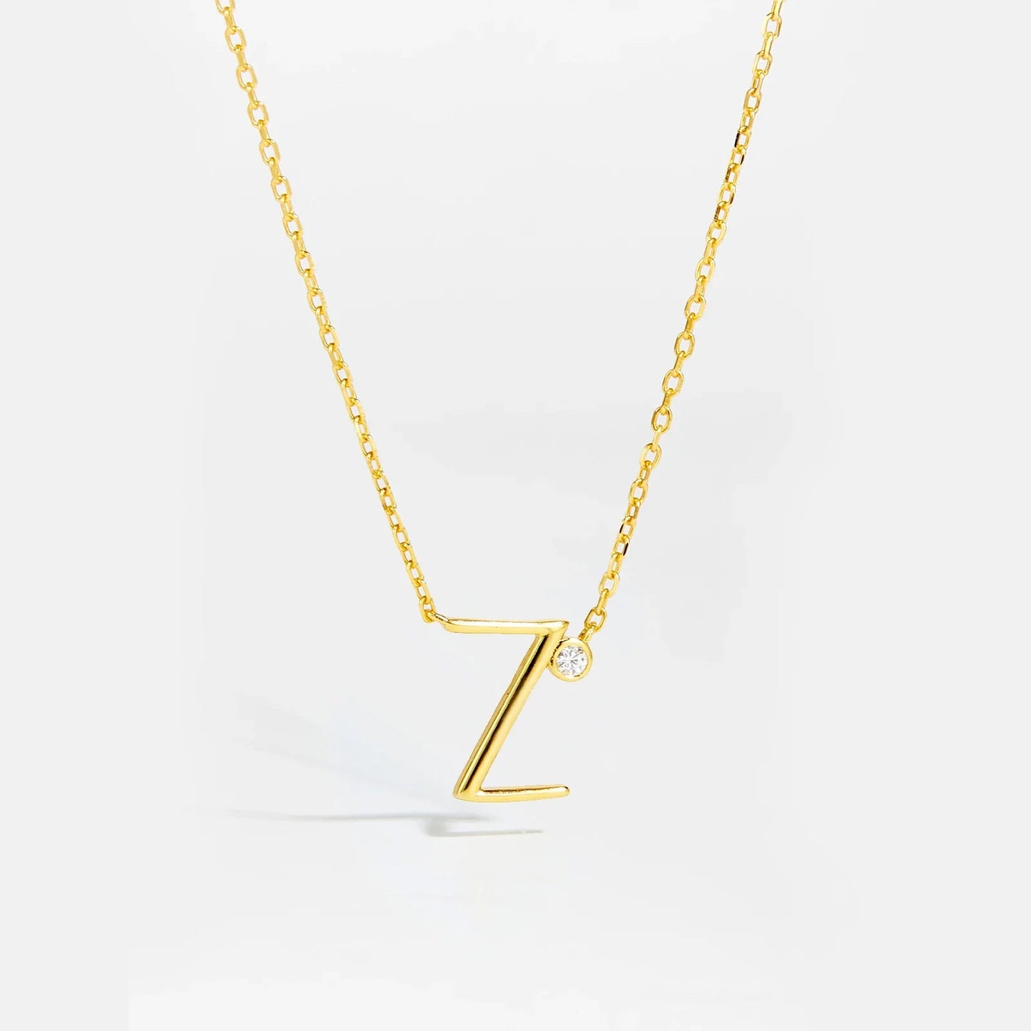 Golden Initial Charm Necklace - MAURÉ