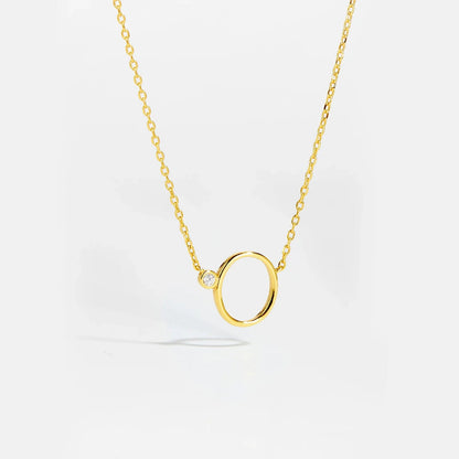 Golden Initial Charm Necklace - MAURÉ