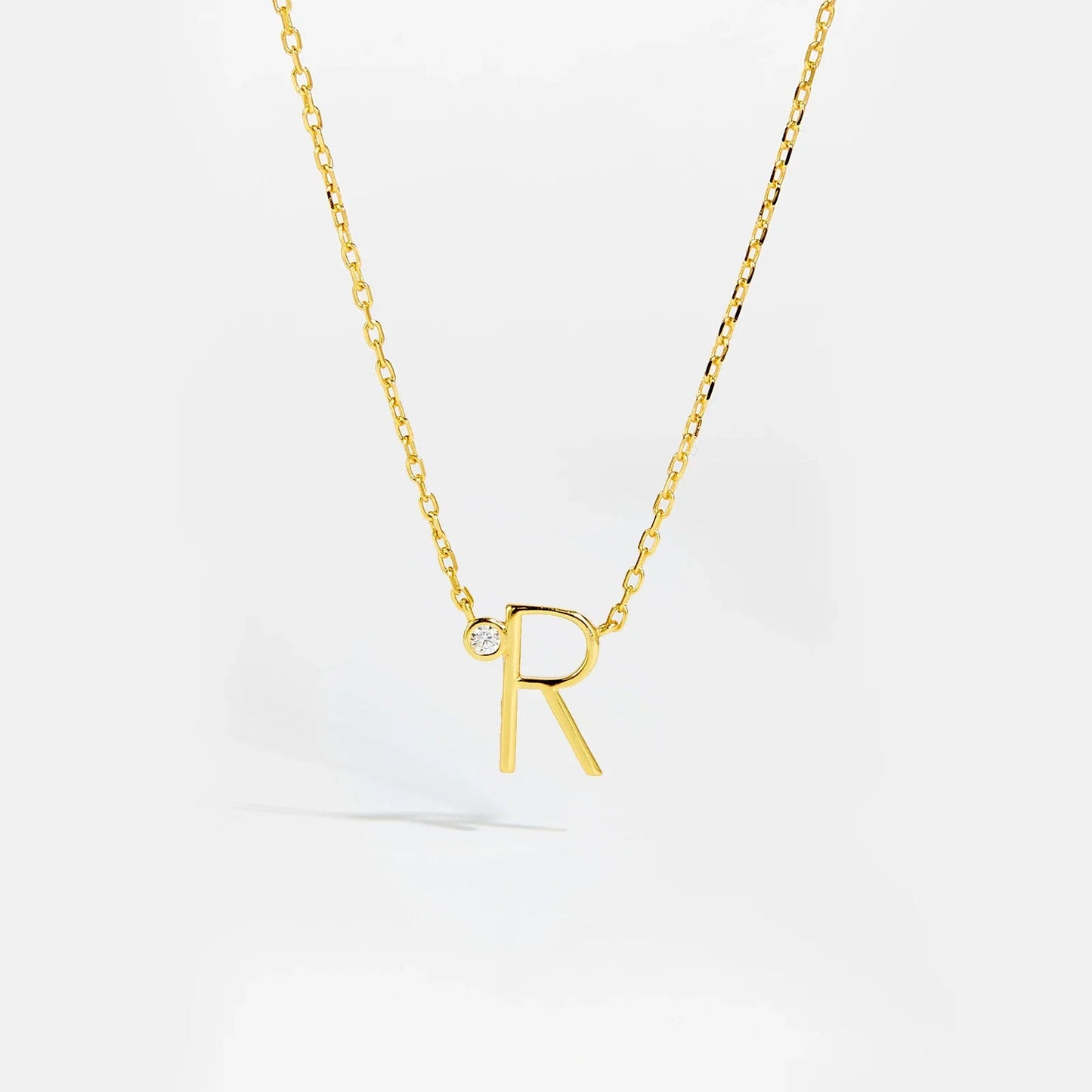 Golden Initial Charm Necklace - MAURÉ