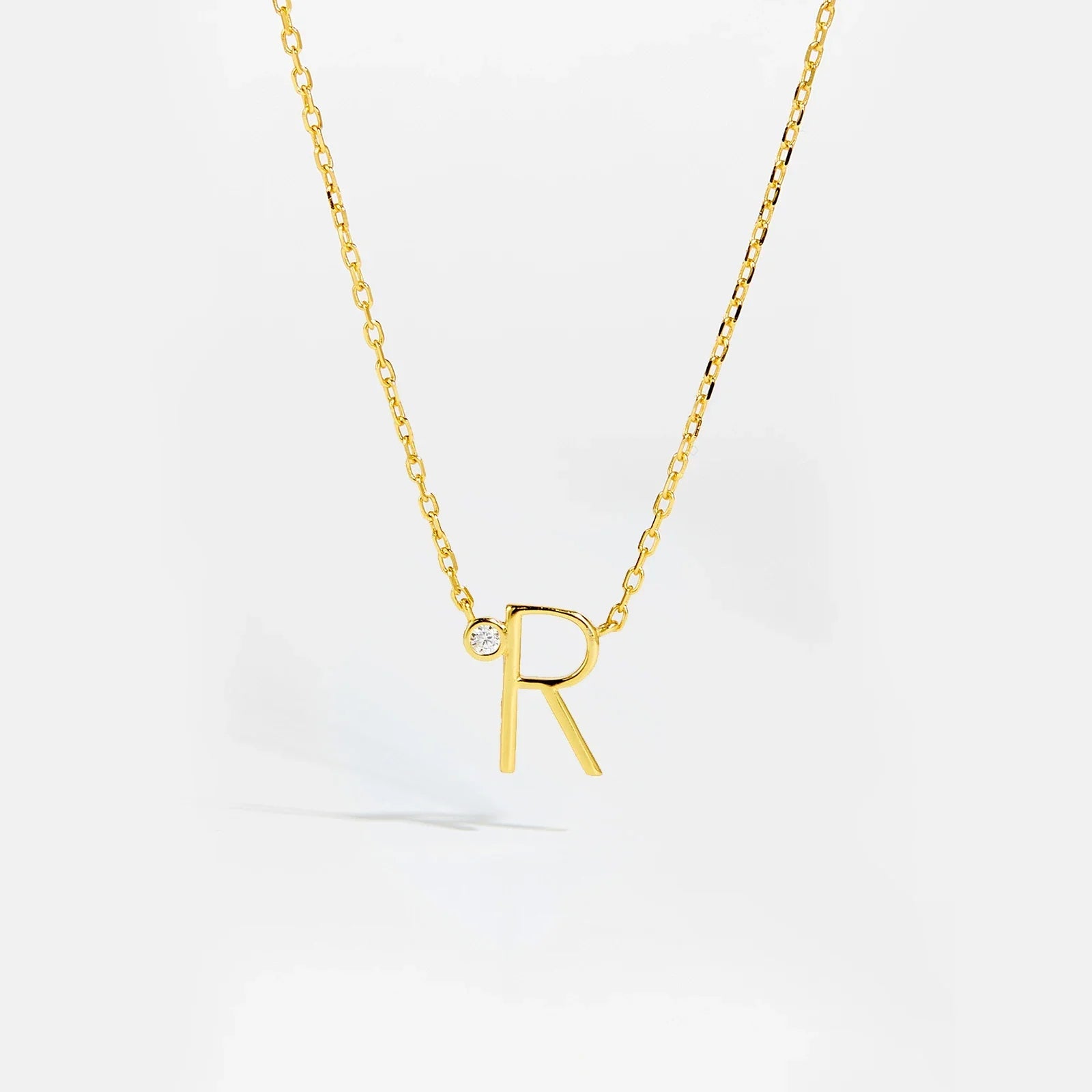 Golden Initial Charm Necklace - MAURÉ