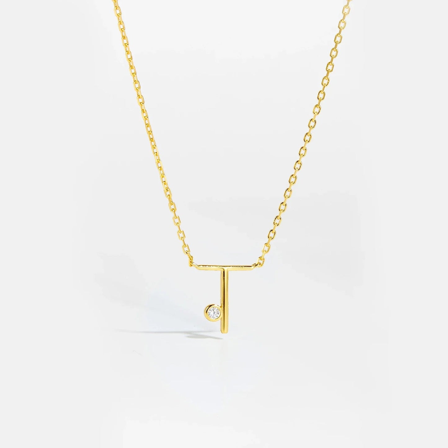 Golden Initial Charm Necklace - MAURÉ
