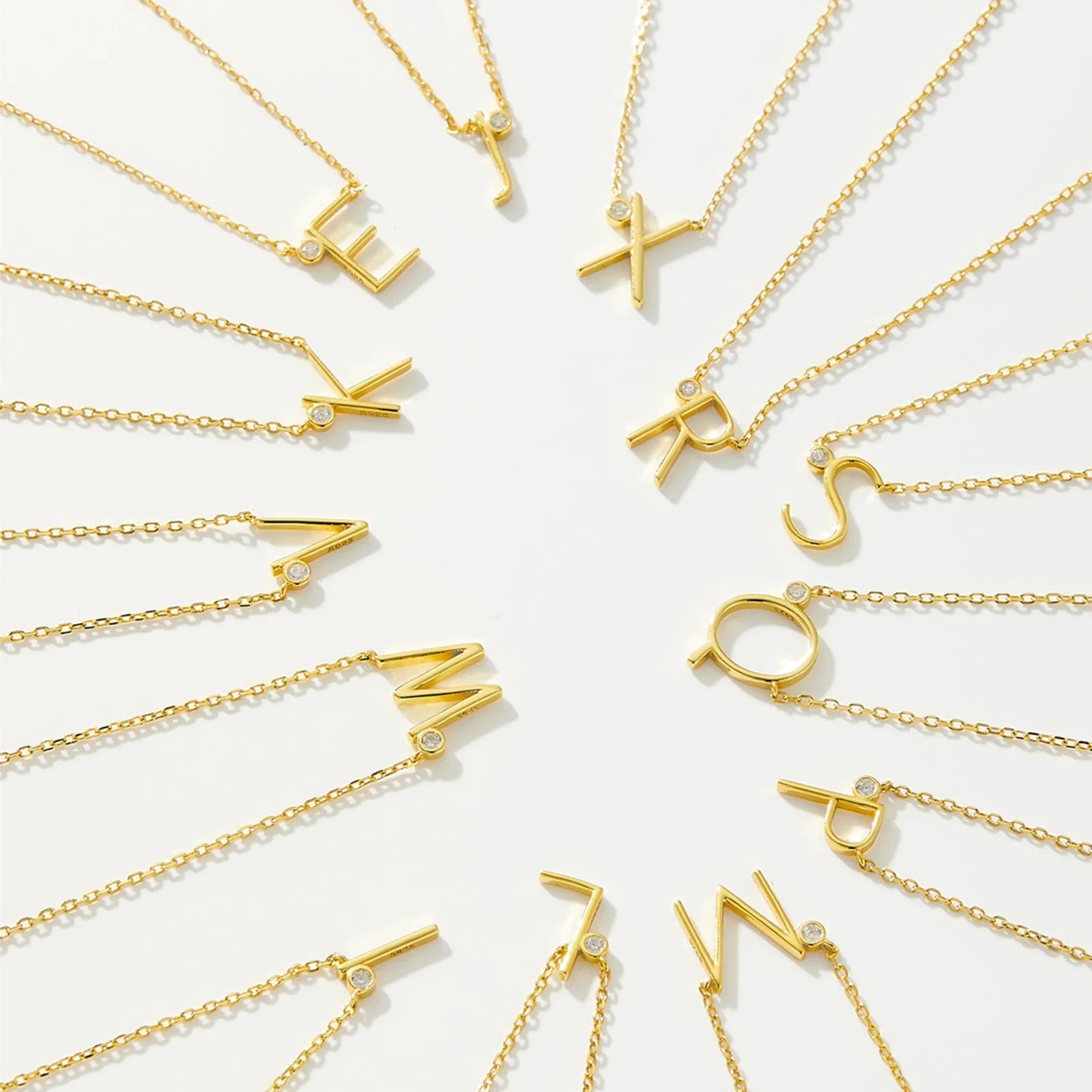 Golden Initial Charm Necklace - MAURÉ