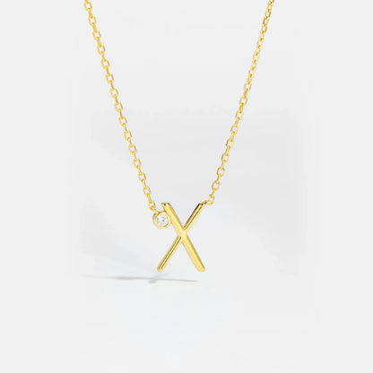 Golden Initial Charm Necklace - MAURÉ