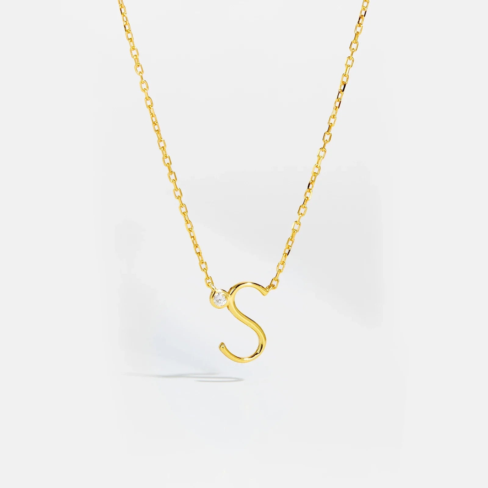 Golden Initial Charm Necklace - MAURÉ