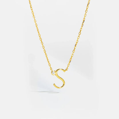 Golden Initial Charm Necklace - MAURÉ