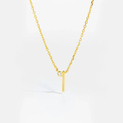Golden Initial Charm Necklace - MAURÉ