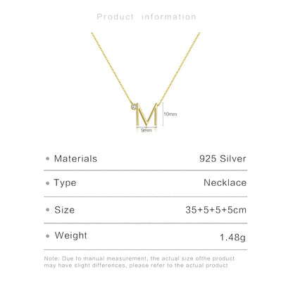 Golden Initial Charm Necklace - MAURÉ