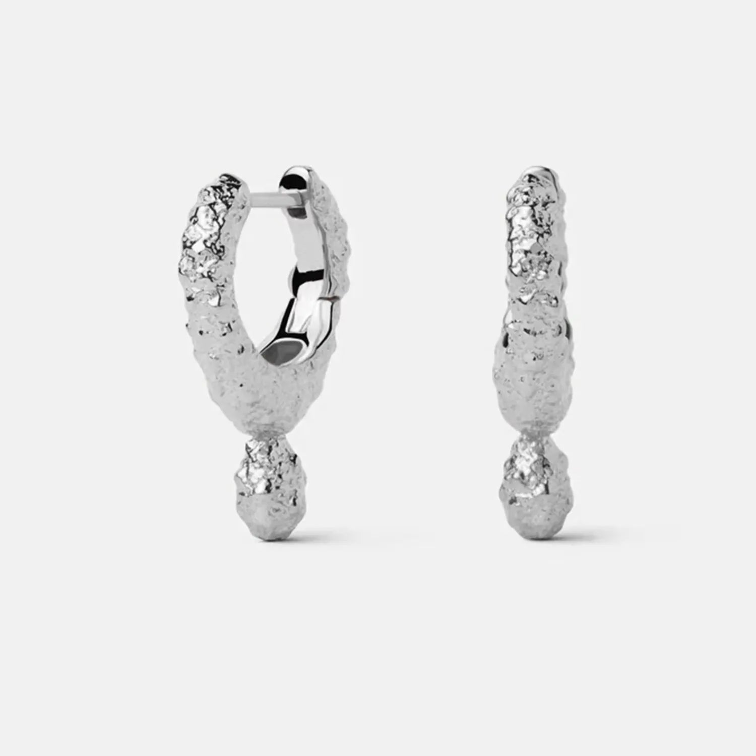 Lava Texture Hoop Earrings - MAURÉ