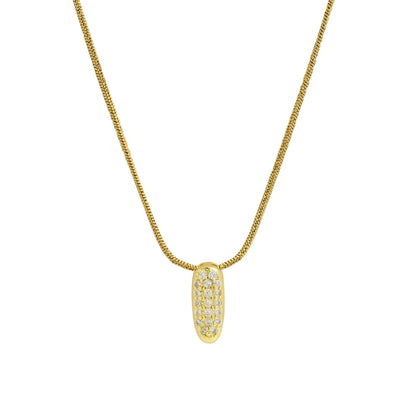 Mini Zircon Letter Necklace - MAURÉ