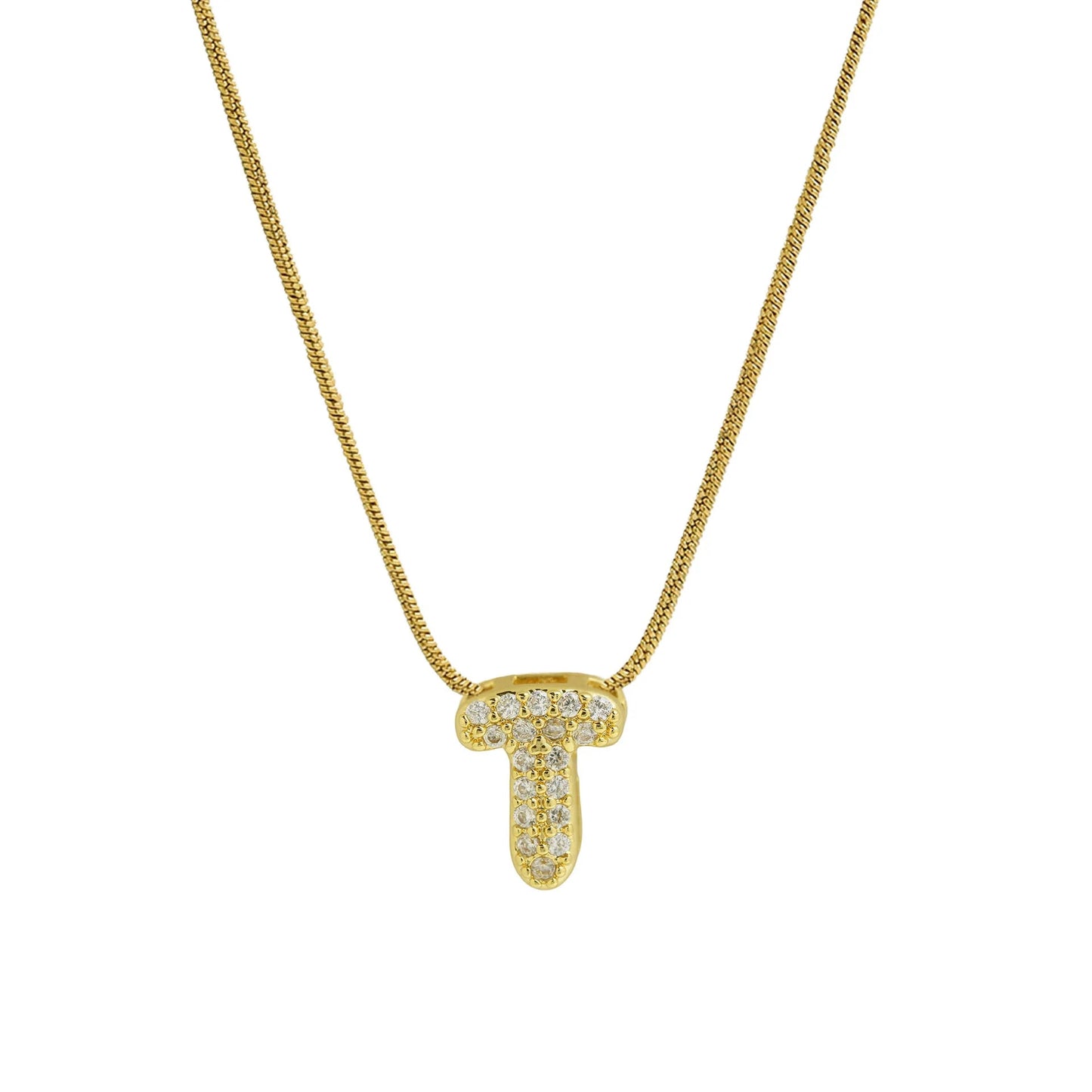 Mini Zircon Letter Necklace - MAURÉ