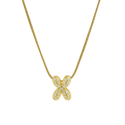 Mini Zircon Letter Necklace - MAURÉ