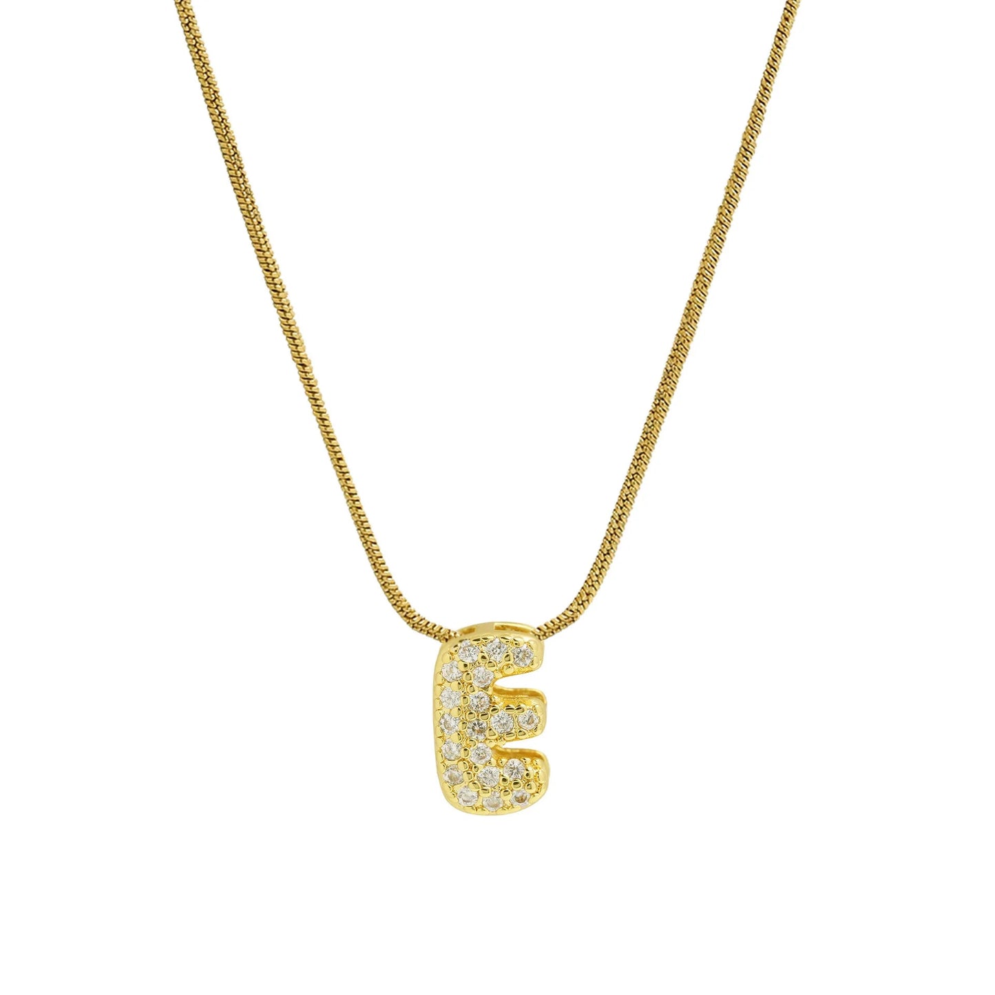 Mini Zircon Letter Necklace - MAURÉ