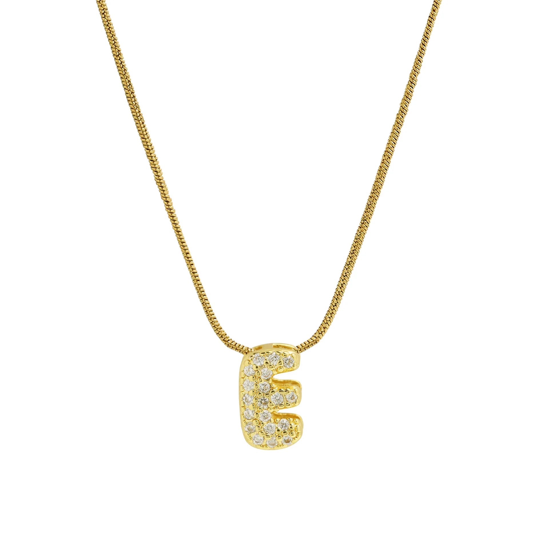 Mini Zircon Letter Necklace - MAURÉ