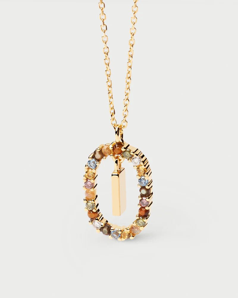 Moissanite Color Letter Necklace - 925 Sterling Silver - MAURÉ