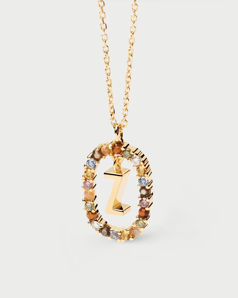 Moissanite Color Letter Necklace - 925 Sterling Silver - MAURÉ