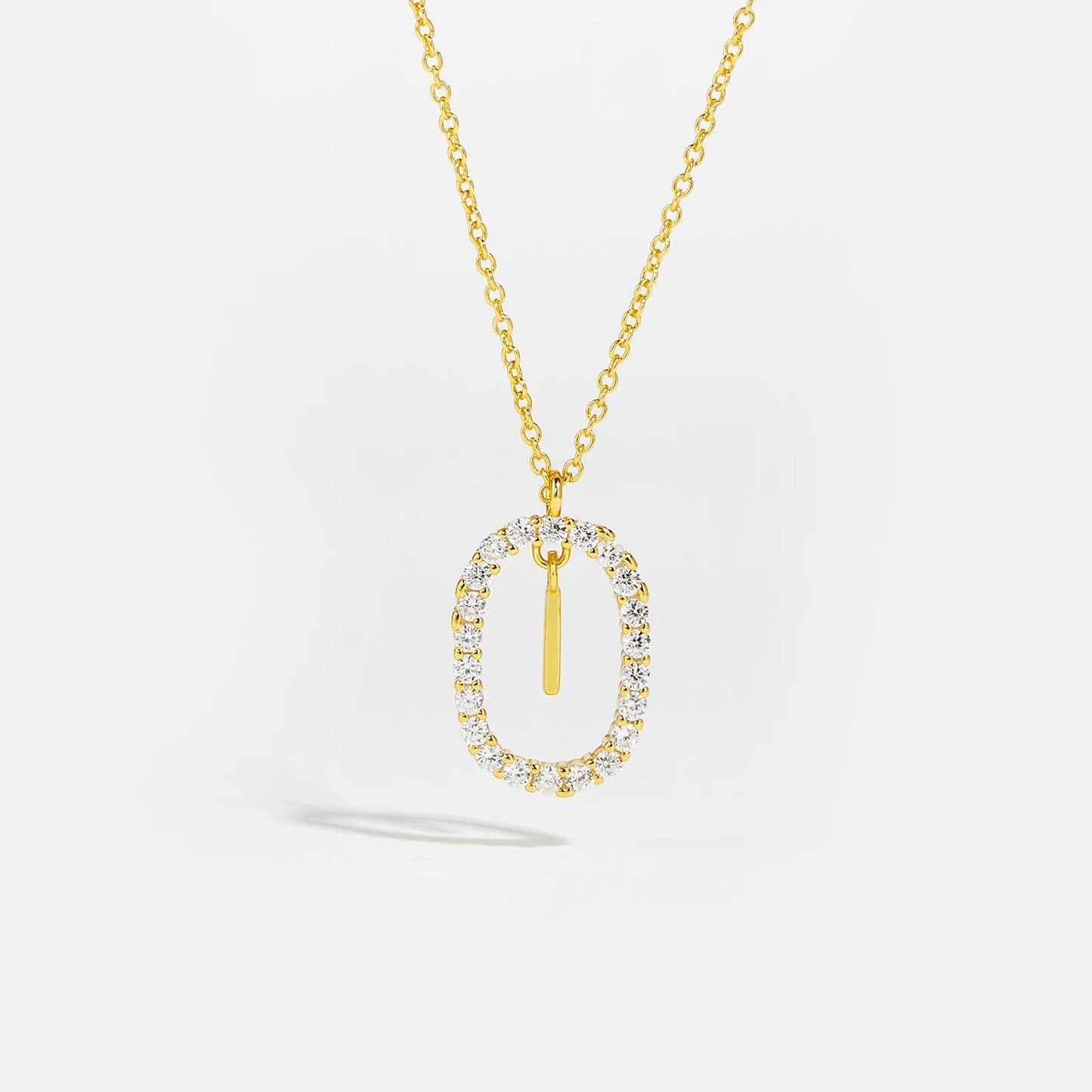 Moissanite Letter Necklace - 925 Sterling Silver - MAURÉ