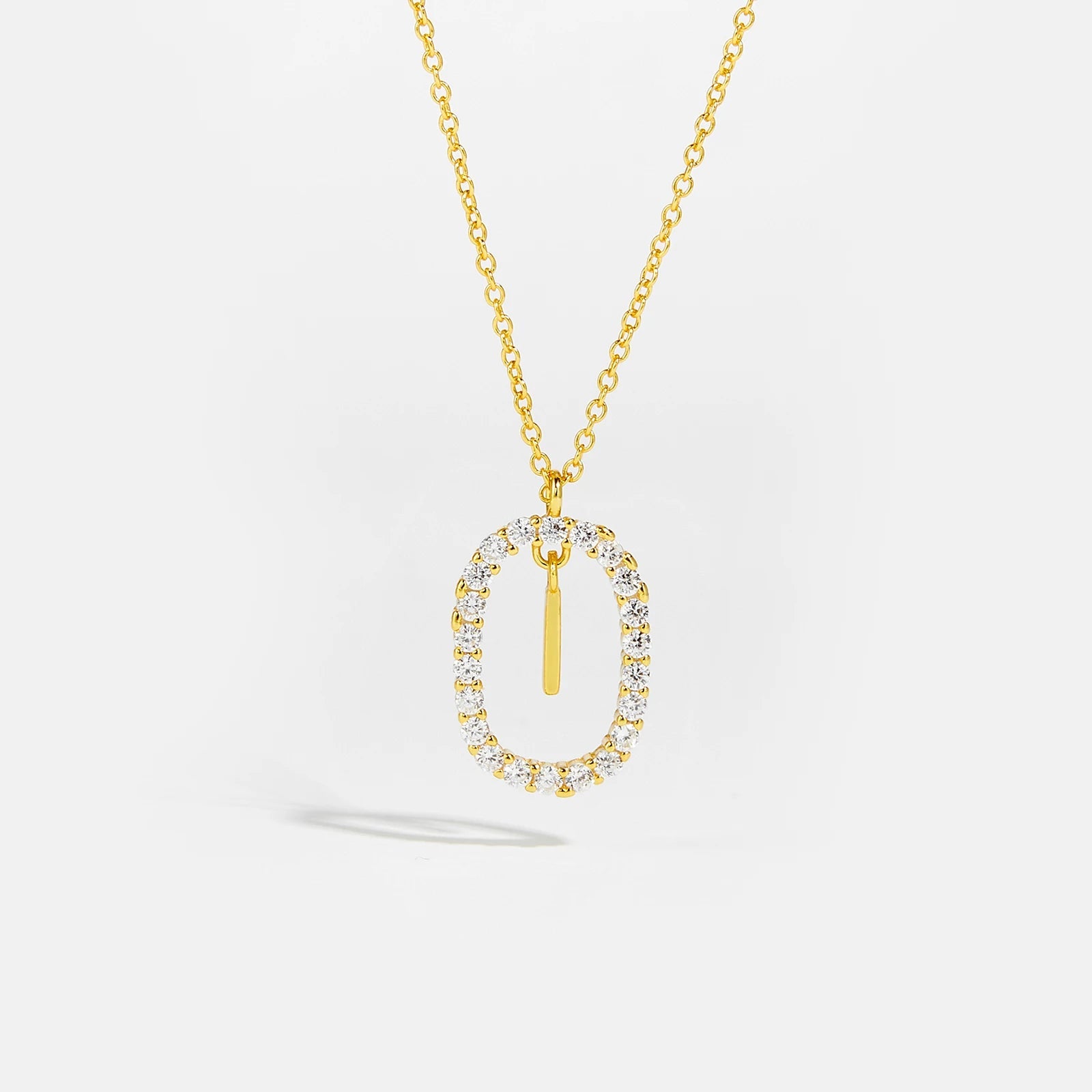 Moissanite Letter Necklace - 925 Sterling Silver - MAURÉ