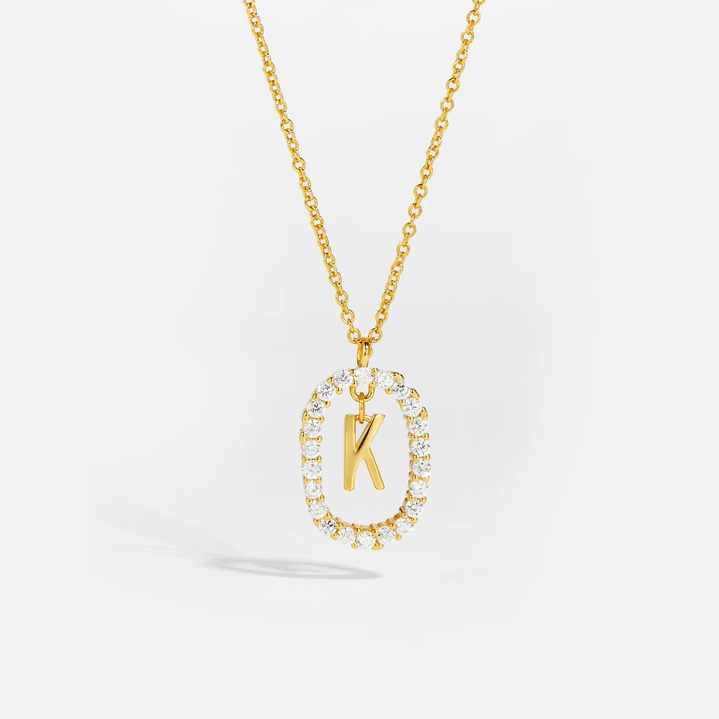 Moissanite Letter Necklace - 925 Sterling Silver - MAURÉ