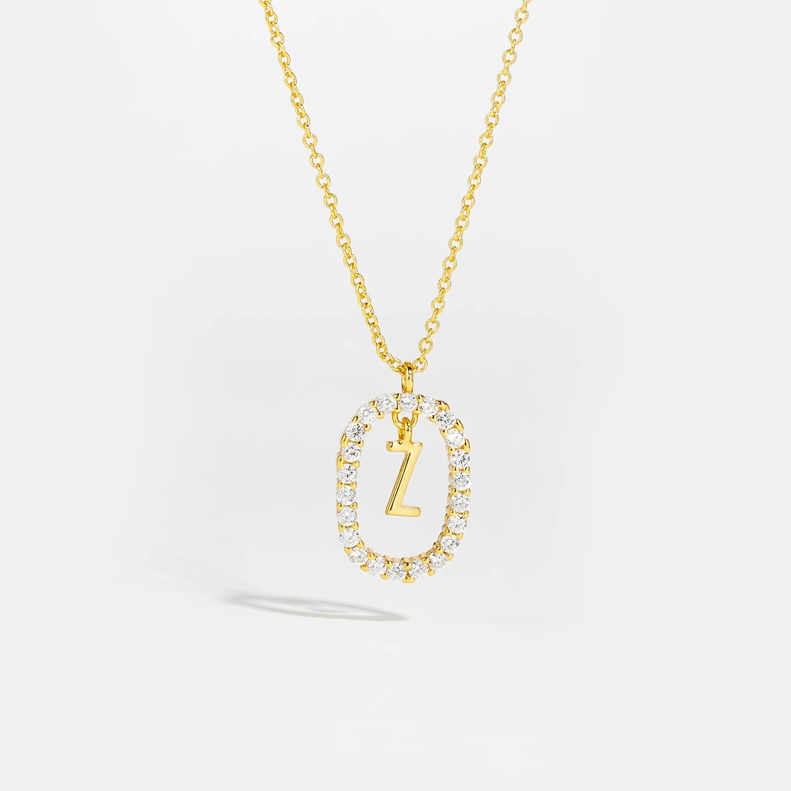 Moissanite Letter Necklace - 925 Sterling Silver - MAURÉ