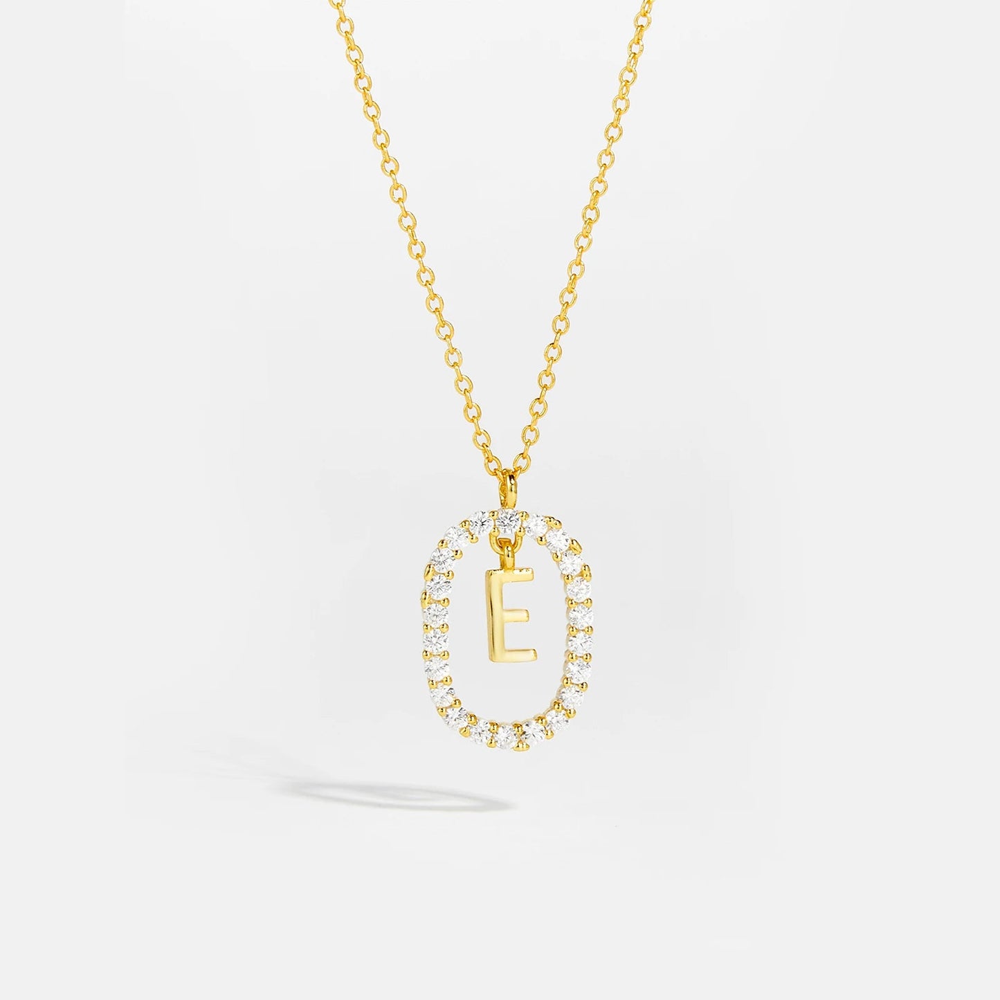 Moissanite Letter Necklace - 925 Sterling Silver - MAURÉ