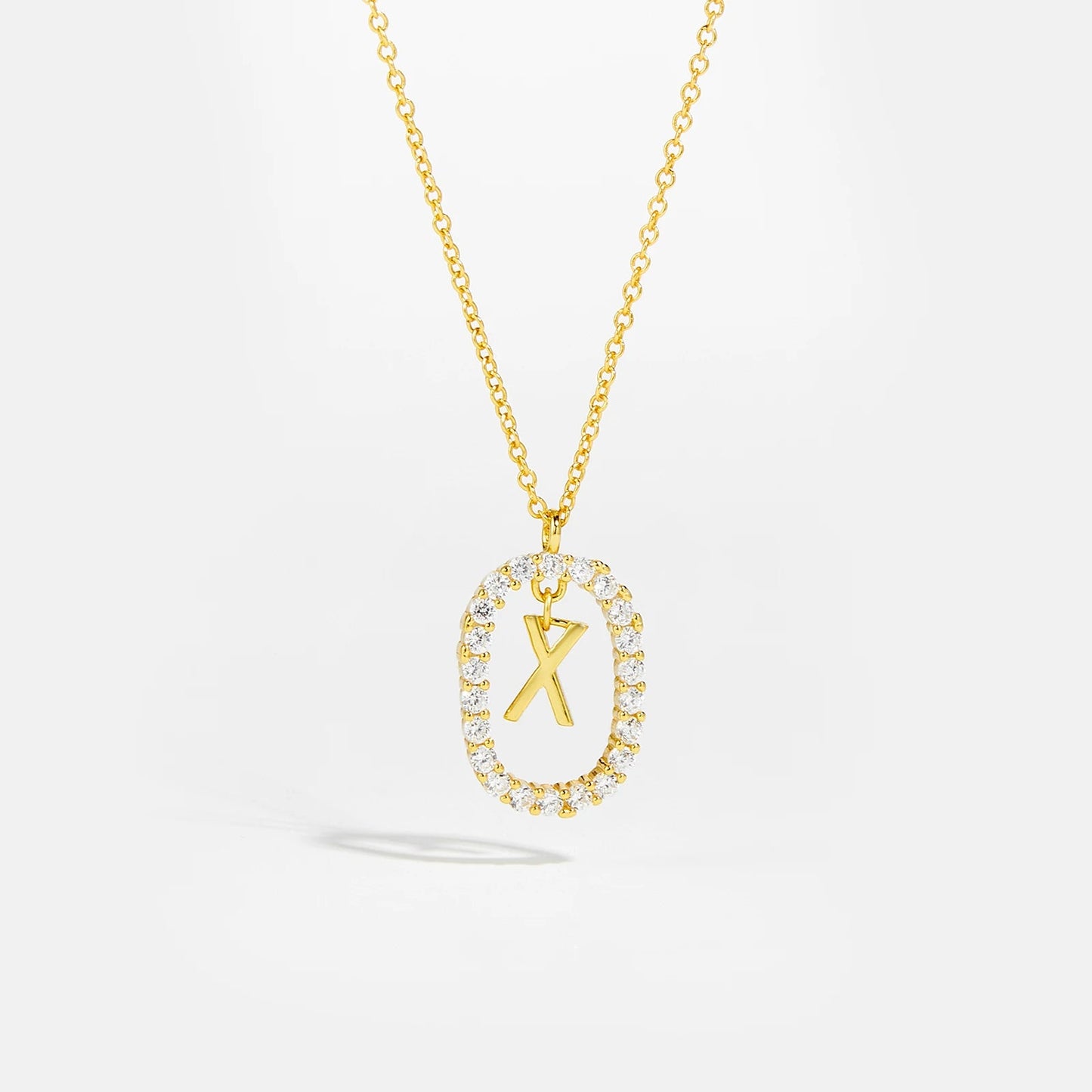 Moissanite Letter Necklace - 925 Sterling Silver - MAURÉ