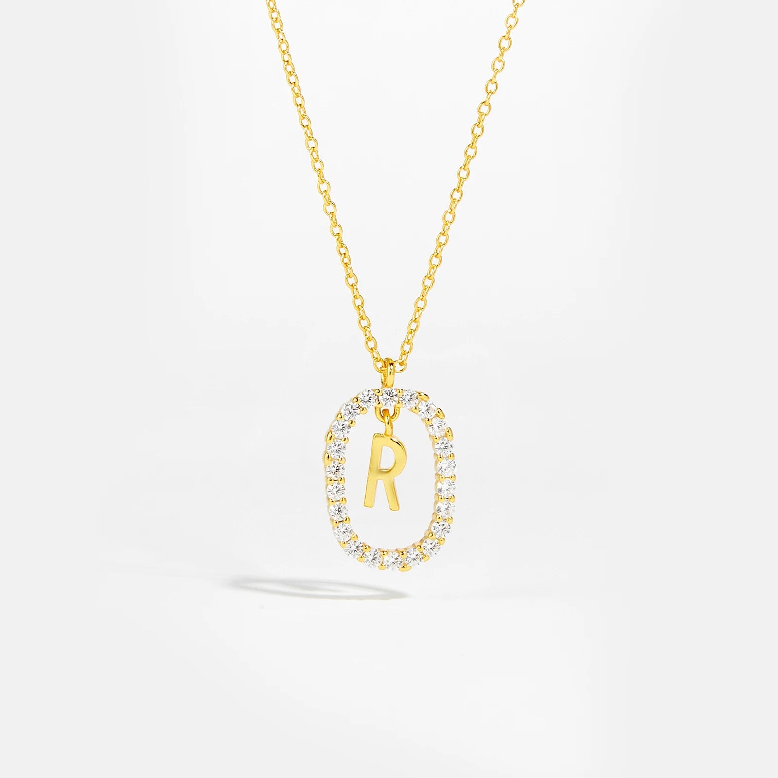 Moissanite Letter Necklace - 925 Sterling Silver - MAURÉ