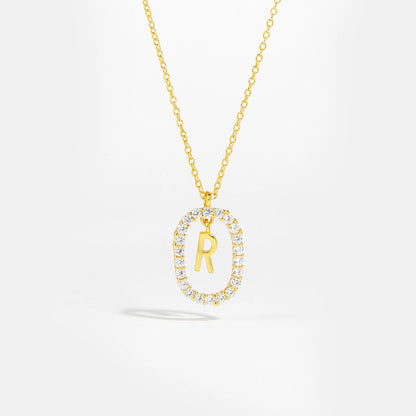 Moissanite Letter Necklace - 925 Sterling Silver - MAURÉ