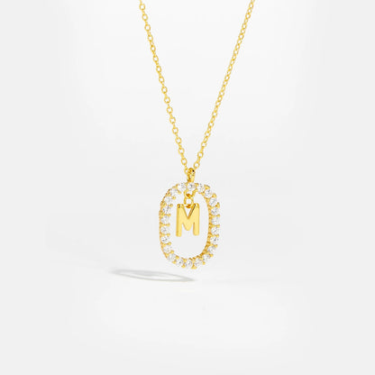 Moissanite Letter Necklace - 925 Sterling Silver - MAURÉ